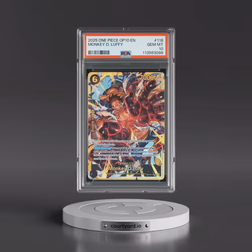 2025 One Piece OP10-Royal Blood #118 Monkey D. Luffy (PSA 10 GEM MINT)
