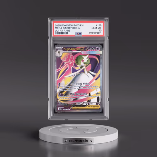 2025 Pokémon Meg EN-Mega Evolution #159 Mega Gardevoir EX - Holo Ultra Rare (PSA 10 GEM MINT)