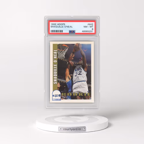 1992 Hoops #442 Shaquille O'Neal (PSA 8 NM-MT)