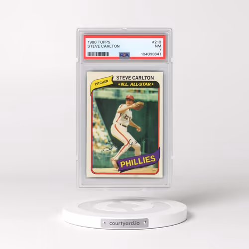 1980 Topps #210 Steve Carlton (PSA 7 NM)