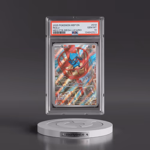 2025 Pokémon Mep EN-Me Black Star Promo #010 Riolu - Mega Evolution Elite Trainer Box-Mega Lucario (