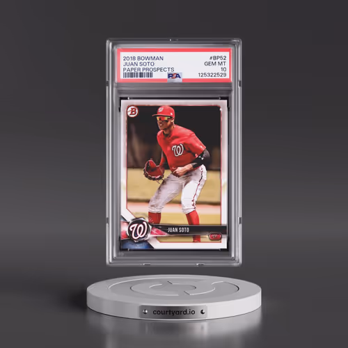 2018 Bowman Paper Prospects #BP52 Juan Soto (PSA 10 GEM MINT)