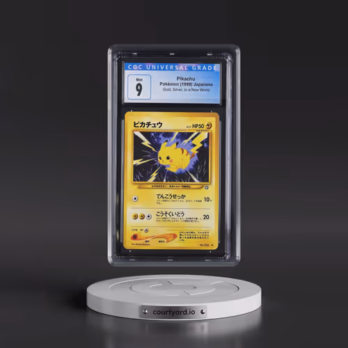 1999 Gold, Silver, to a New World Pikachu (CGC 9 MINT)
