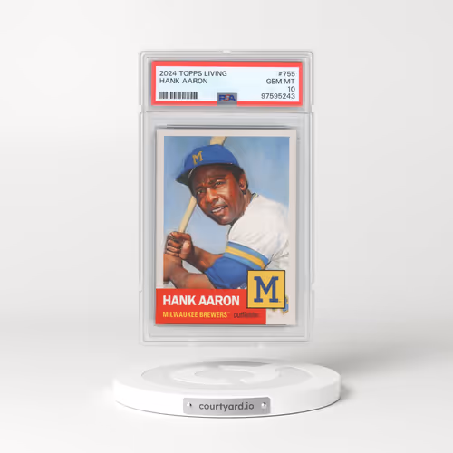2024 Topps Living #755 Hank Aaron (PSA 10 GEM MINT)