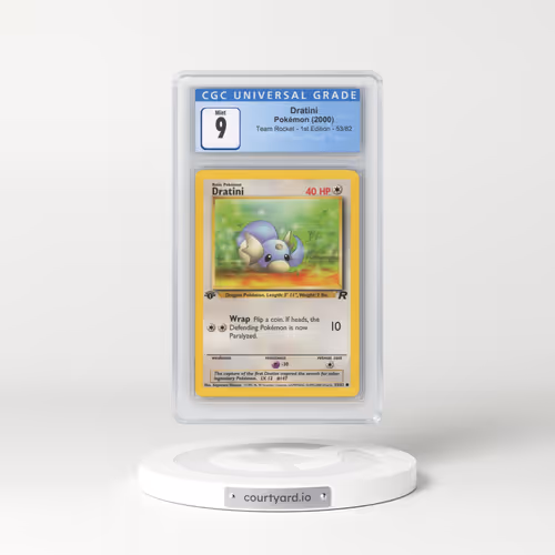 2000 Team Rocket #53/82 Dratini - 1st Edition 1st Edition (CGC 9 MINT)