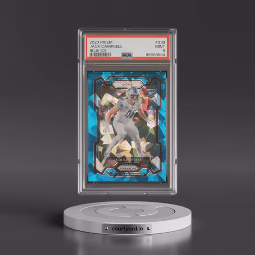 2023 Panini Prizm #330 Jack Campbell - Blue Ice (PSA 9 MINT)