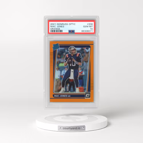 2021 Panini Donruss Optic #206 Mac Jones - Orange (PSA 10 GEM MINT)