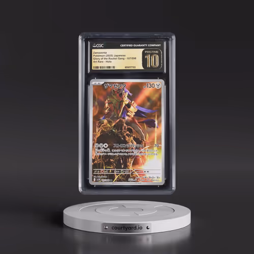 2025 Glory of the Rocket Gang - sv10 #107/098 Zamazenta - Art Rare Holo (CGC 10 PRISTINE)