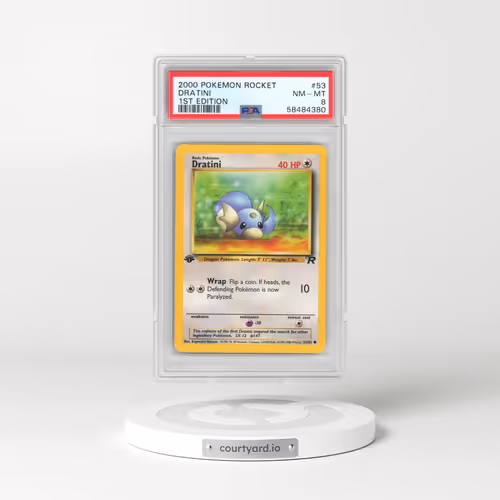 2000 Pokémon Rocket #53 Dratini - 1st Edition (PSA 8 NM-MT)