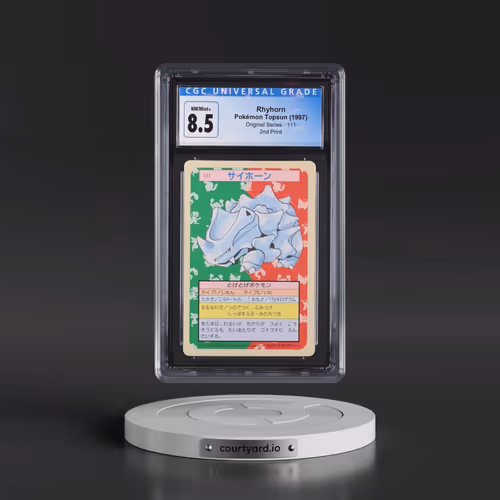 1997 (Only One Pokémon) Original Series #111 Rhyhorn - (Green Back) 2nd Print (CGC 8.5 NM-MT+)