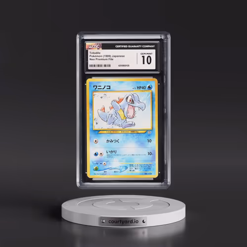 1999 Neo Premium File Totodile - No Rarity (CGC 10 GEM MINT)