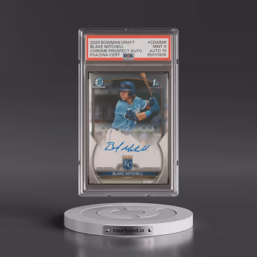 2023 Bowman Draft Chrome Prospect Autograph #CDABMI Blake Mitchell (PSA 9 MINT)
