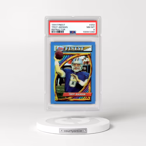 1994 Finest #202 Troy Aikman - Refractor (PSA 8 NM-MT)