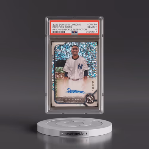 2022 Bowman Chrome Prospect Autographs #CPARA Roderick Arias - Speckle Refractor (PSA 10 GEM MINT)