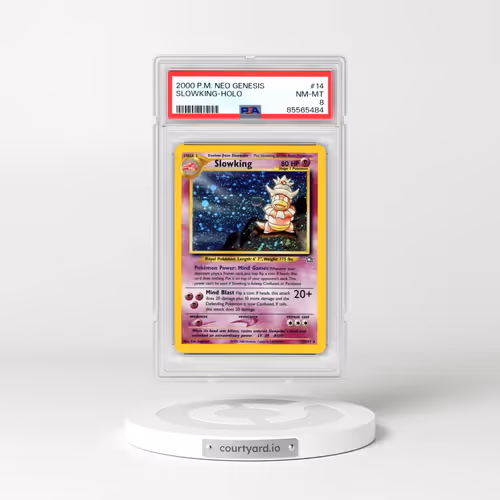 2000 Pokémon Neo Genesis #14 Slowking - Holo (PSA 8 NM-MT)