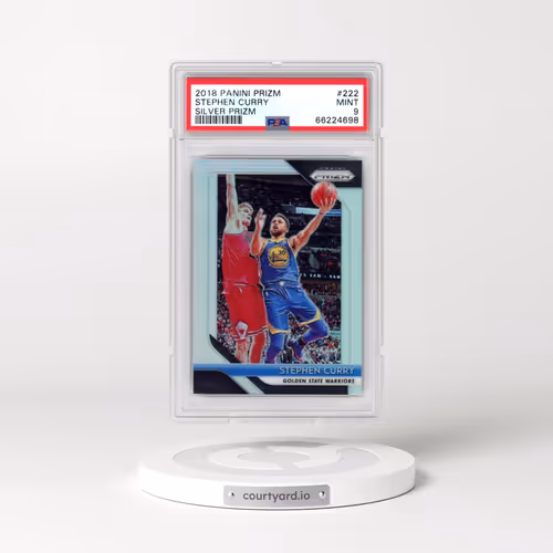 2018 Panini Prizm #222 Stephen Curry - Silver Prizm (PSA 9 MINT)