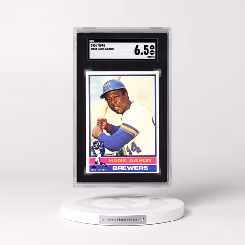 1976 Topps #550 Hank Aaron (SGC 6.5 EX-MT+)