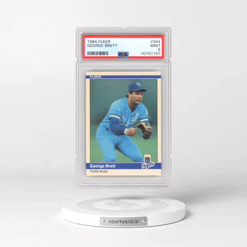 1984 Fleer #344 George Brett (PSA 9 MINT)