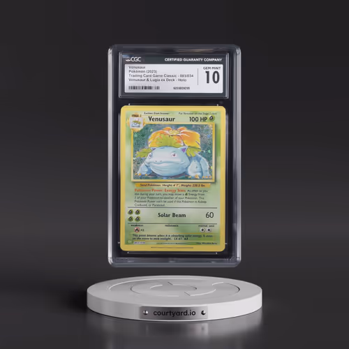 2023 Pokémon CLV-Trading Card Game Classic Venusaur & Lugia EX Deck #003 Venusaur (CGC 10 GEM MINT)