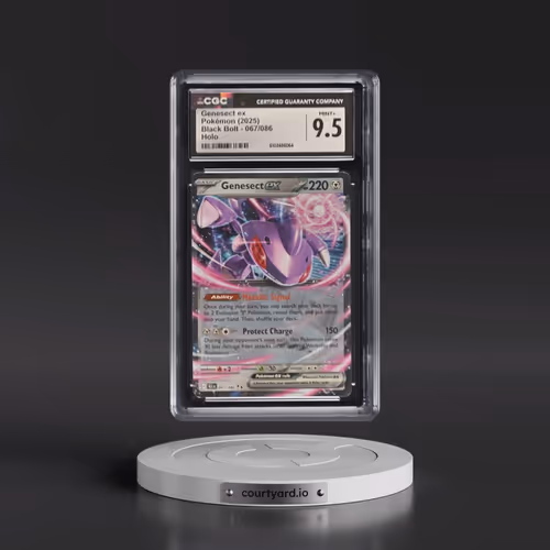 2025 Pokémon Blk EN-Black Bolt #067 Genesect EX - Holo (CGC 9.5 MINT+)