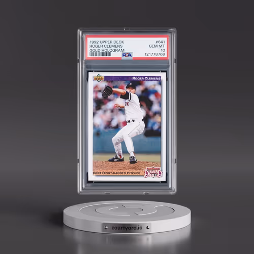 1992 Upper Deck #641 Roger Clemens - Gold Hologram (PSA 10 GEM MINT)
