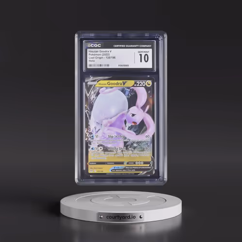 2022 Lost Origin #135/196 Hisuian Goodra V - Holo (CGC 10 GEM MINT)