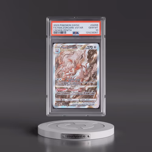 2023 Pokémon Sword and Shield Crown Zenith #GG56 Hisuian Zoroark Vstar - Full Art (PSA 10 GEM MINT)