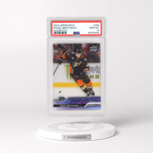2023 Upper Deck #488 Pavel Mintyukov - Clear Cut (PSA 10 GEM MINT)