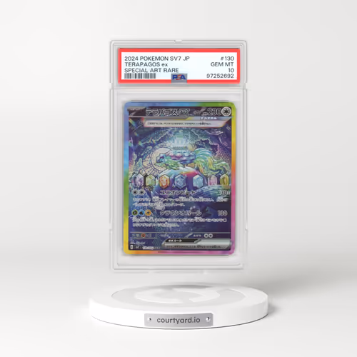 2024 Pokémon SV7-Stellar Miracle #130 Terapagos EX - Holo Special Art Rare (PSA 10 GEM MINT)