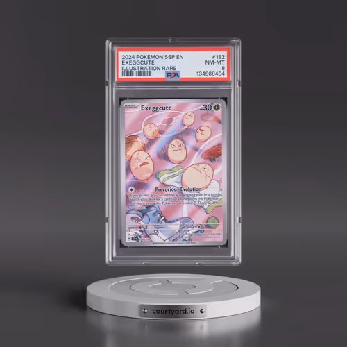 2024 Pokémon Ssp EN-Surging Sparks #192 Exeggcute - Illustration Rare (PSA 8 NM-MT)