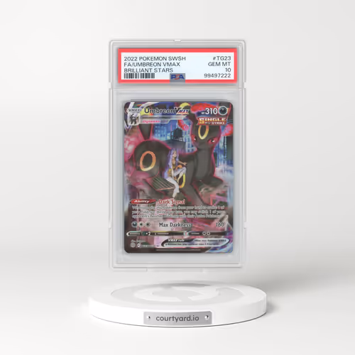 2022 Pokémon Sword & Shield Brilliant Stars #TG23 Umbreon Vmax - Full Art (PSA 10 GEM MINT)