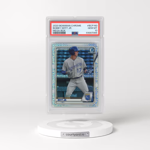 2020 Bowman Chrome Mega Box #BCP160 Bobby Witt Jr. (PSA 10 GEM MINT)