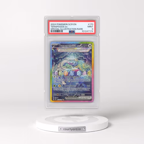 2024 Pokémon Scr EN-Stellar Crown #170 Terapagos EX - Holo Special Illustration Rare (PSA 9 MINT)