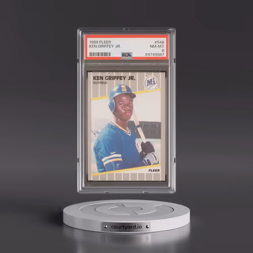 1989 Fleer #548 Ken Griffey Jr (PSA 8 NM-MT)