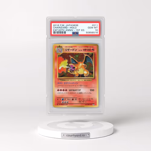 2016 Pokémon Expansion 20th Anniversary #011 Charizard - 1st Edition Holo (PSA 10 GEM MINT)