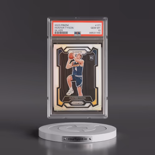 2023 Panini Prizm #171 Hunter Tyson - Silver Prizm (PSA 10 GEM MINT)