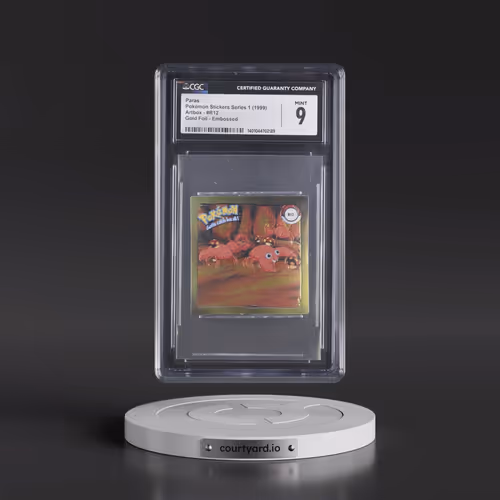 Action Flipz Series 1 (Artbox) - English #R12 Paras - Chromium Stickers (CGC 9 MINT)