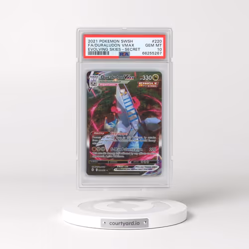 2021 Pokémon Sword & Shield Evolving Skies #220 Duraludon Vmax - Full Art Secret (PSA 10 GEM MINT)