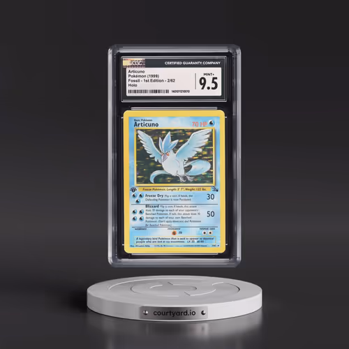 1999 Fossil #2/62 Articuno - 1st Edition Holo (CGC 9.5 MINT+)