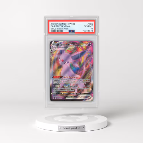 2021 Pokémon Sword & Shield Evolving Skies #065 Espeon Vmax - Full Art (PSA 10 GEM MINT)