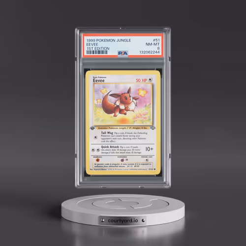 1999 Pokémon Jungle #51 Eevee - 1st Edition (PSA 8 NM-MT)