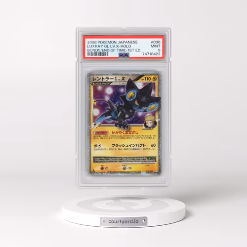 2008 Pokémon Bonds to the End of Time #030 Luxray GL LV.X - 1st Edition Holo (PSA 9 MINT)