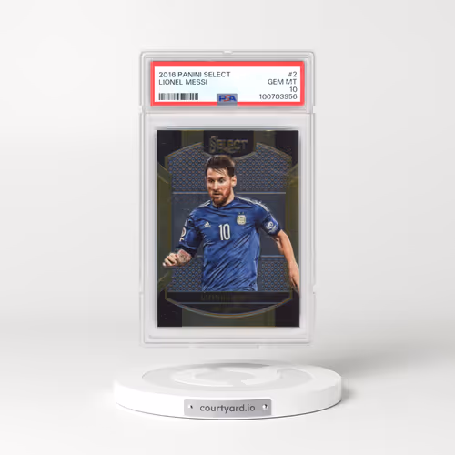 2016 Panini Select #2 Lionel Messi (PSA 10 GEM MINT)