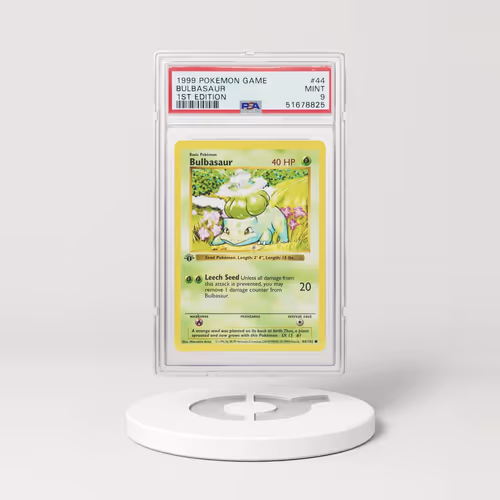 1999 Base Set #44 Bulbasaur - 1st Edition Shadowless (PSA 9 MINT)