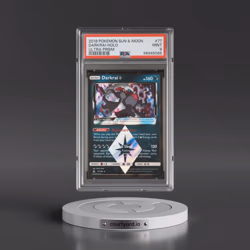 2018 Pokémon Sun & Moon Ultra Prism #77 Darkrai - Holo (PSA 9 MINT)