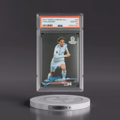 2017 Topps Chrome UEFA Champions League #38 Luka Modric (PSA 10 GEM MINT)