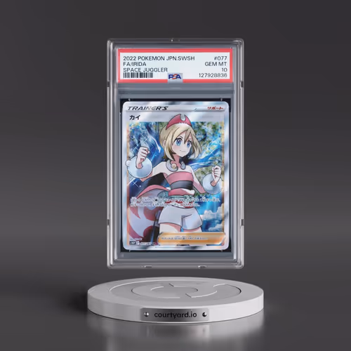 2022 Pokémon Sword & Shield Space Juggler #077 Irida - Full Art (PSA 10 GEM MINT)