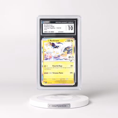 2025 Journey Together - JTG EN #116/159 N's Reshiram - Holo (CGC 10 GEM MINT)