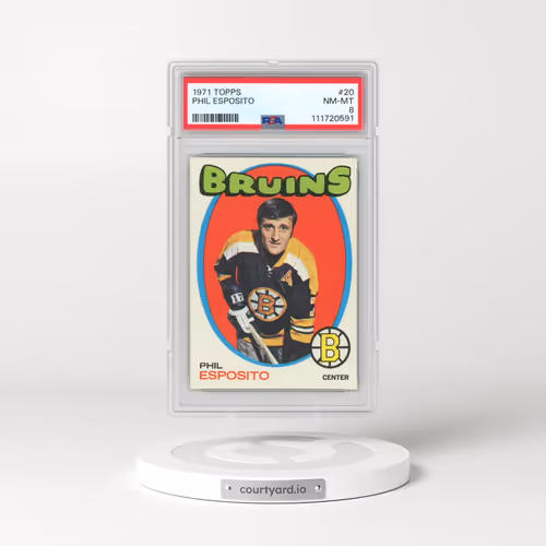 1971 Topps #20 Phil Esposito (PSA 8 NM-MT)