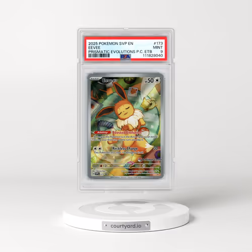 2025 Pokémon Svp EN-SV Black Star Promo #173 Eevee - Prismatic Evolutions Pokemon Center Elite Train